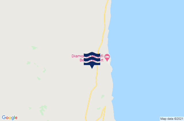 Mappa delle Getijden in Mecufi, Mozambique