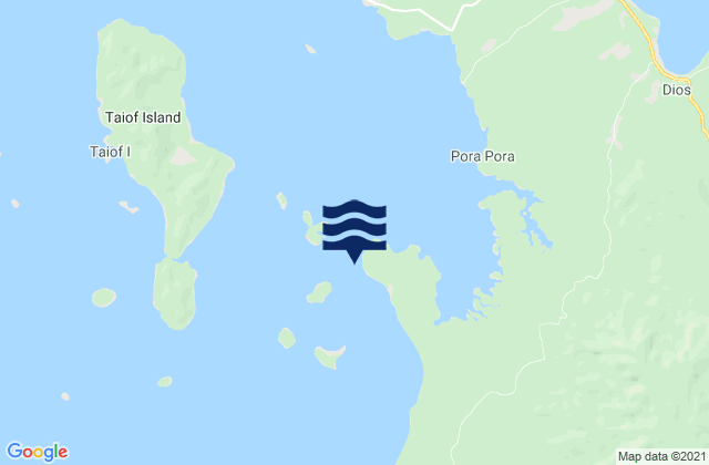 Mappa delle Getijden in Medina Inlet South, Papua New Guinea