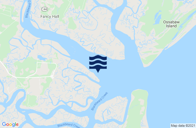 Mappa delle Getijden in Medway River northwest of Cedar Point, United States
