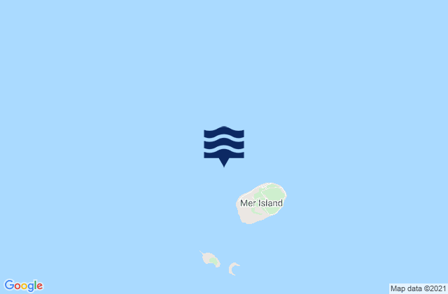 Mappa delle Getijden in Meer Island Barge, Australia