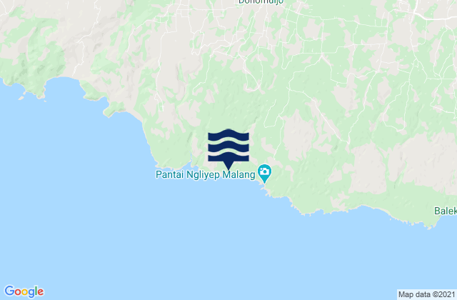 Mappa delle Getijden in Mentaraman Satu, Indonesia
