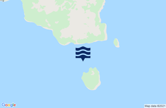Mappa delle Getijden in Miang Besar (Sangkulirang Bay), Indonesia