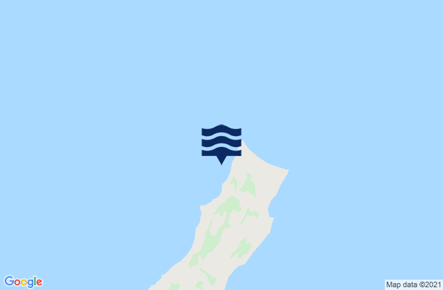 Mappa delle Getijden in Middleton Island (north End), United States