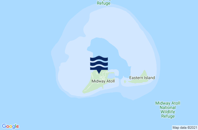 Mappa delle Getijden in Midway Islands, United States Minor Outlying Islands