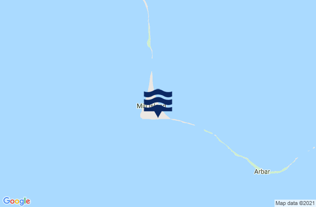 Mappa delle Getijden in Mili, Marshall Islands