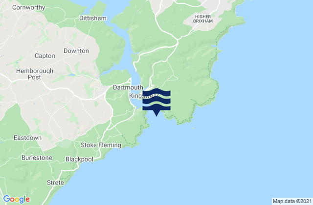 Mappa delle Getijden in Mill Bay Cove Beach, United Kingdom