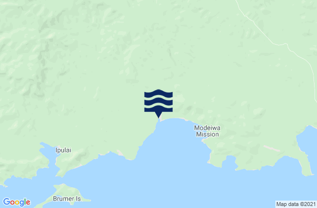 Mappa delle Getijden in Milne Bay Province, Papua New Guinea