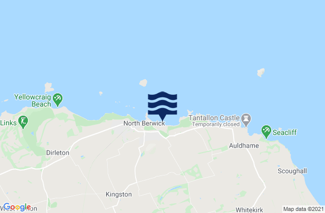 Mappa delle Getijden in Milsey Bay Beach, United Kingdom