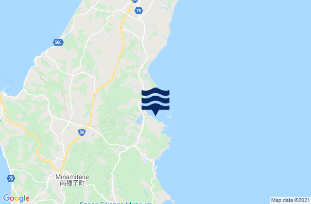 Mappa delle Getijden in Minamitane, Japan