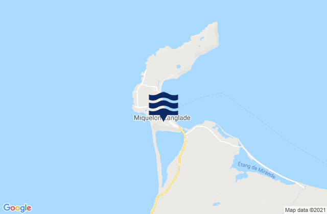 Mappa delle Getijden in Miquelon, Saint Pierre and Miquelon