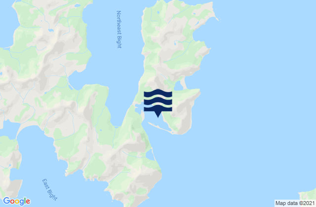Mappa delle Getijden in Mist Harbor (Nagai Island), United States