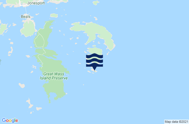 Mappa delle Getijden in Mistake Island, United States