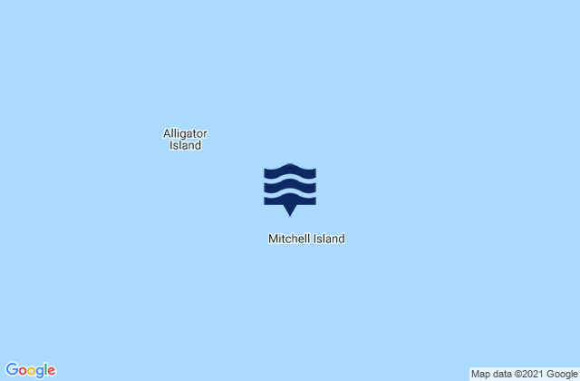 Mappa delle Getijden in Mitchell Island, Canada
