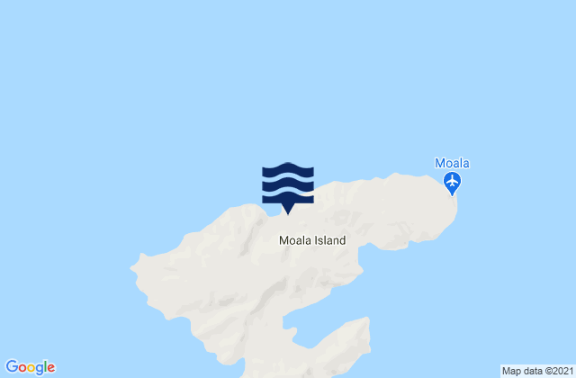 Mappa delle Getijden in Moala Island, Fiji