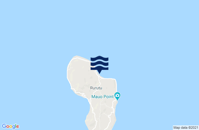 Mappa delle Getijden in Moerai, French Polynesia