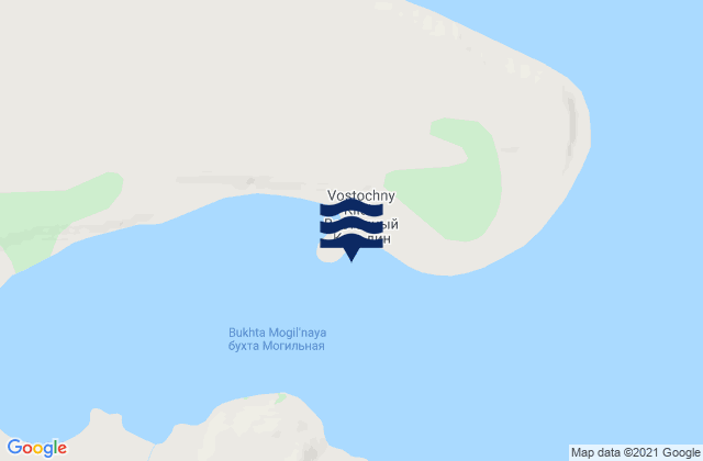 Mappa delle Getijden in Mogilnyy Point Kildin Island, Russia