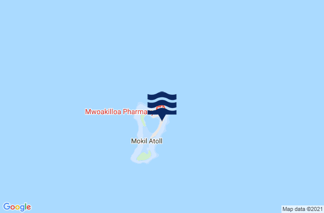 Mappa delle Getijden in Mokil Municipality, Micronesia
