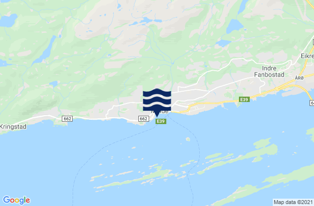 Mappa delle Getijden in Molde, Norway