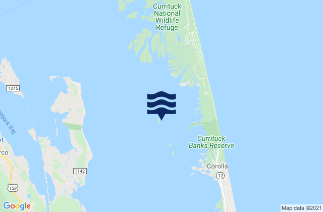 Mappa delle Getijden in Monkey Island, United States