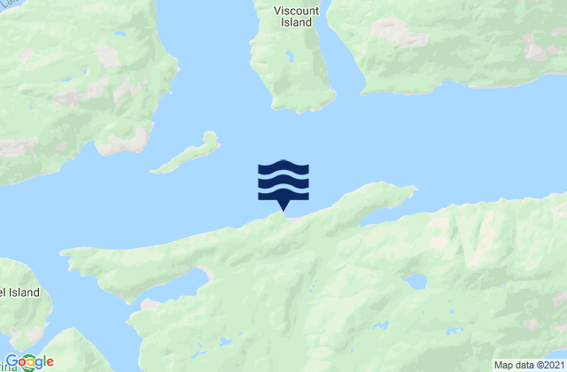 Mappa delle Getijden in Montagu Point, Canada