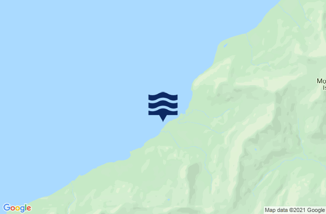Mappa delle Getijden in Montague Island, United States