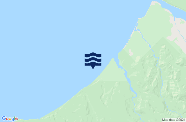 Mappa delle Getijden in Moonlight Beach, New Zealand