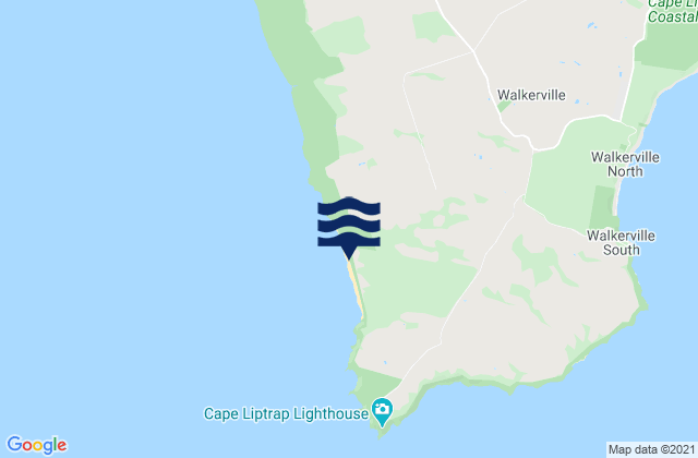 Mappa delle Getijden in Morgans Beach, Australia