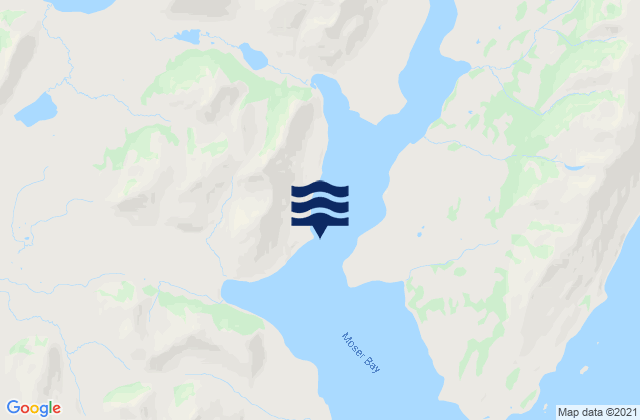 Mappa delle Getijden in Moser Bay (trap Point), United States
