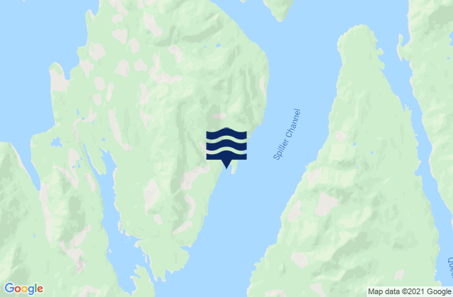 Mappa delle Getijden in Mosquito Bay, Canada
