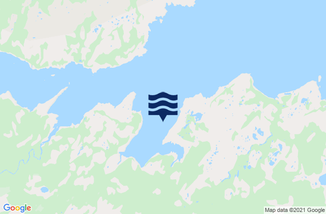 Mappa delle Getijden in Mostyn Cove, Canada