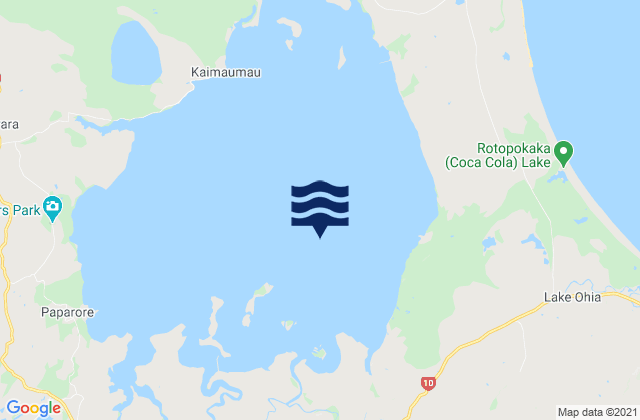Mappa delle Getijden in Motukaraka Island, New Zealand