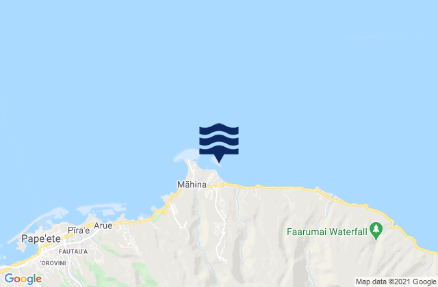 Mappa delle Getijden in Motuoini, French Polynesia