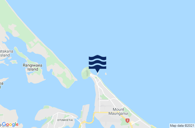 Mappa delle Getijden in Moturiki Island, New Zealand