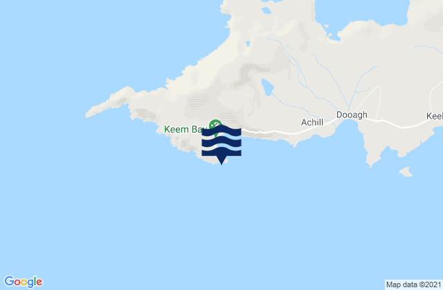 Mappa delle Getijden in Moyteoge Head, Ireland
