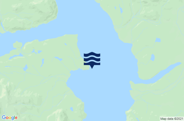 Mappa delle Getijden in Muir Inlet (Glacier Bay), United States
