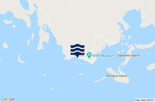 Mappa delle Getijden in Munda, Solomon Islands
