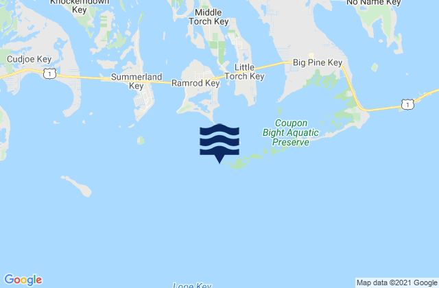 Mappa delle Getijden in Munson Island (Newfound Harbor Channel), United States