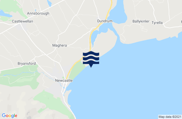 Mappa delle Getijden in Murlough Beach, United Kingdom