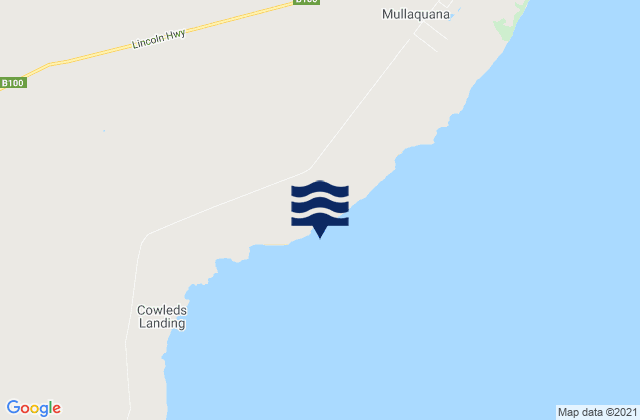 Mappa delle Getijden in Murrippi Beach, Australia