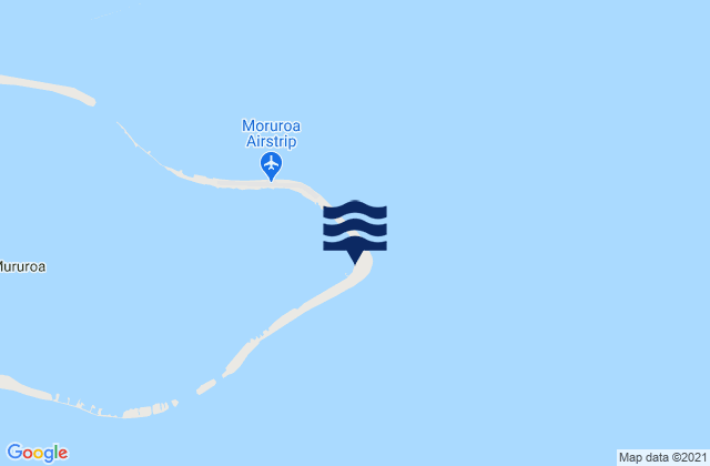 Mappa delle Getijden in Mururoa Atoll, French Polynesia
