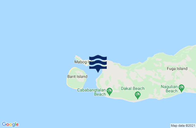 Mappa delle Getijden in Musa Bay (Fuga Island), Philippines