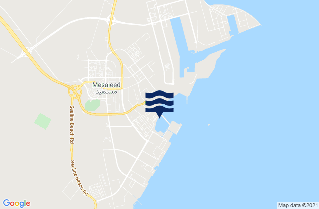 Mappa delle Getijden in Musay‘īd, Qatar