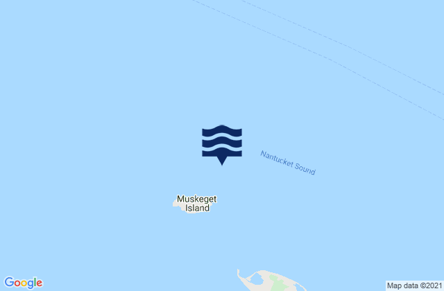 Mappa delle Getijden in Muskeget I. channel 1 mile northeast of, United States