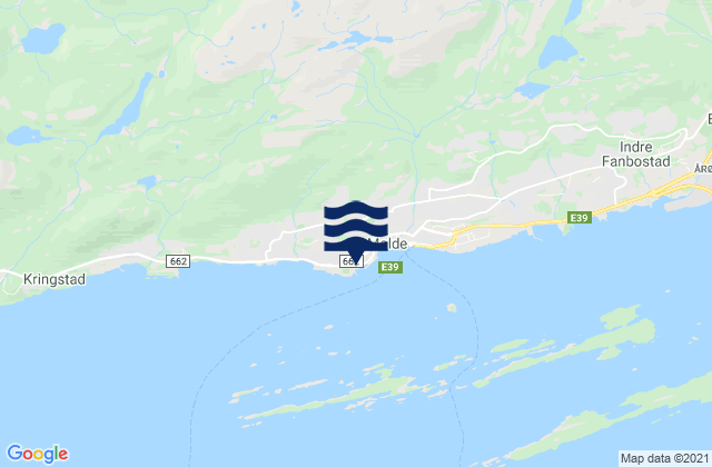 Mappa delle Getijden in Møre og Romsdal fylke, Norway
