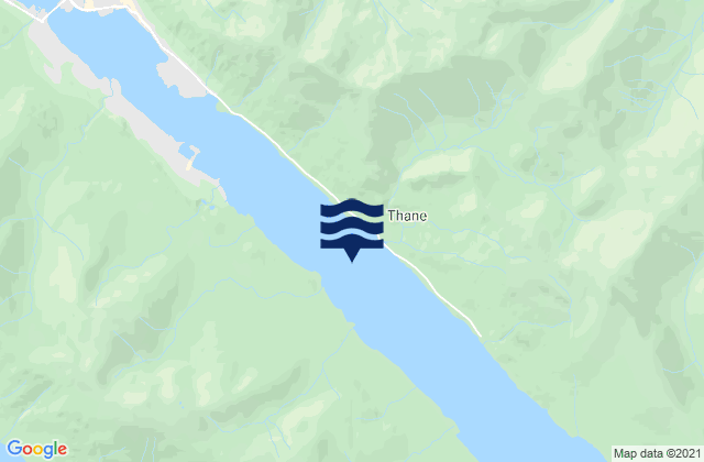Mappa delle Getijden in N of Ship Creek, United States