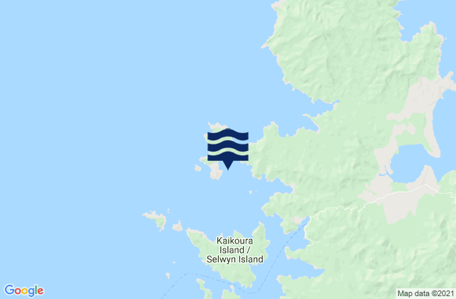 Mappa delle Getijden in Nagle Cove, New Zealand
