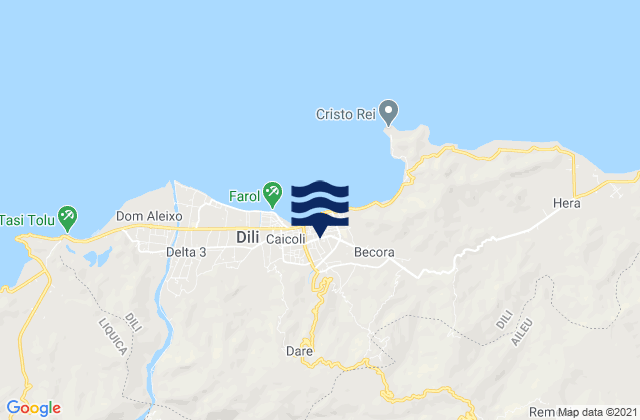 Mappa delle Getijden in Nain Feto, Timor Leste
