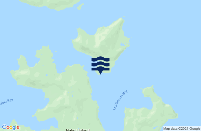 Mappa delle Getijden in Naked Island (Mcpherson Passage), United States