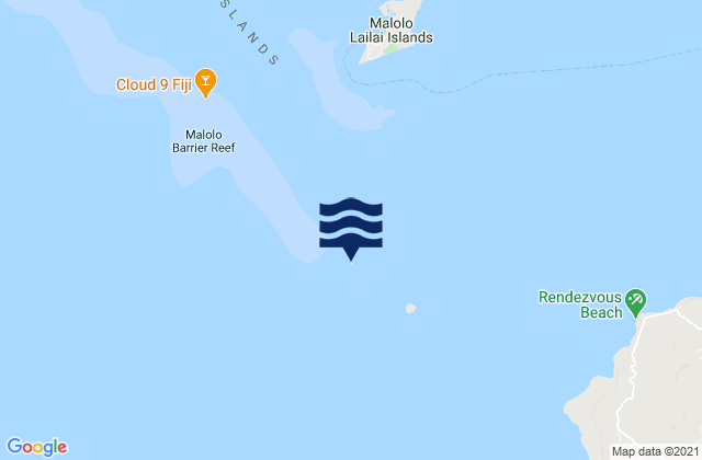 Mappa delle Getijden in Namotu Island, Fiji