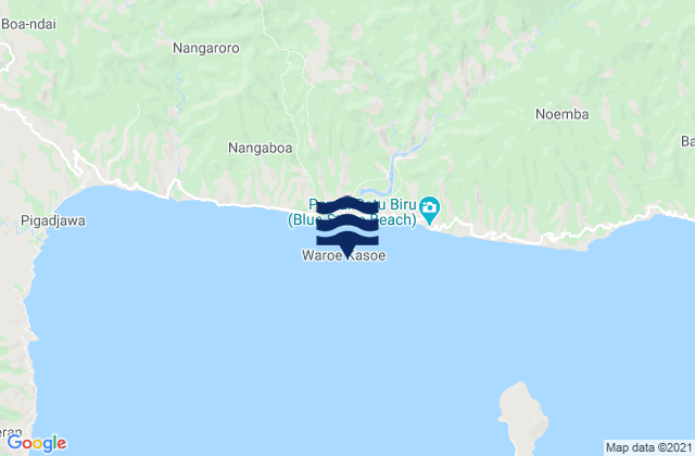 Mappa delle Getijden in Nangapanda, Indonesia